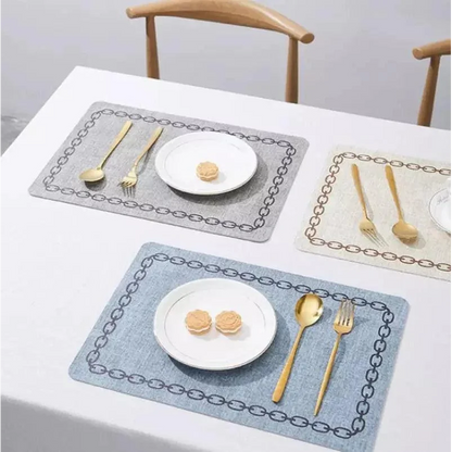 Monzzi Non-Slip Fabric Placemat for Square Tables