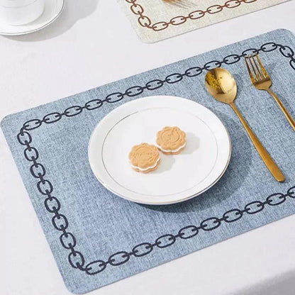 Monzzi Non-Slip Fabric Placemat for Square Tables