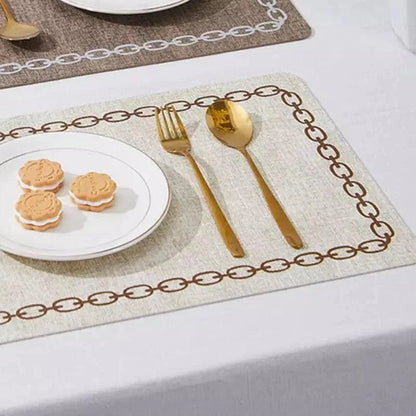 Monzzi Non-Slip Fabric Placemat for Square Tables