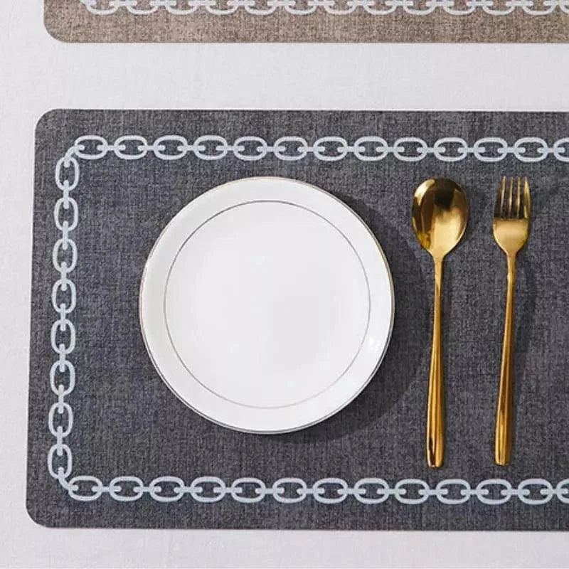 Monzzi Non-Slip Fabric Placemat for Square Tables