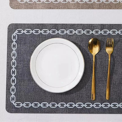 Monzzi Non-Slip Fabric Placemat for Square Tables