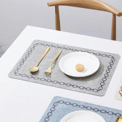 Monzzi Non-Slip Fabric Placemat for Square Tables