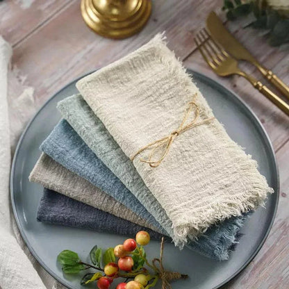 Monzzi 20-Piece Rustic Cotton Napkin Set
