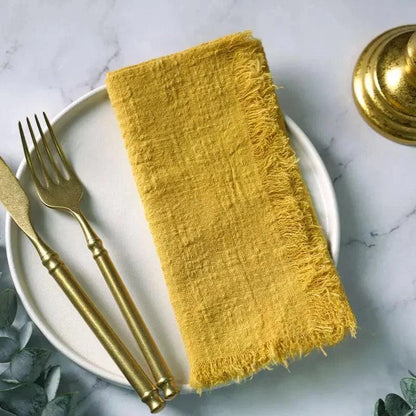 Monzzi 20-Piece Rustic Cotton Napkin Set