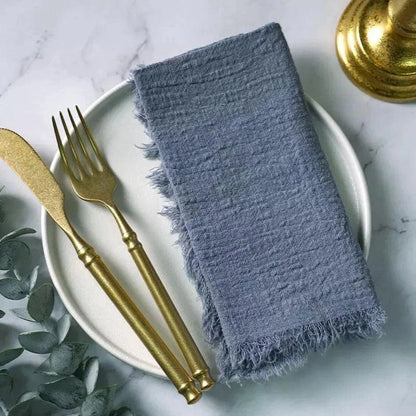 Monzzi 20-Piece Rustic Cotton Napkin Set