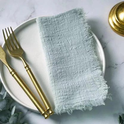 Monzzi 20-Piece Rustic Cotton Napkin Set