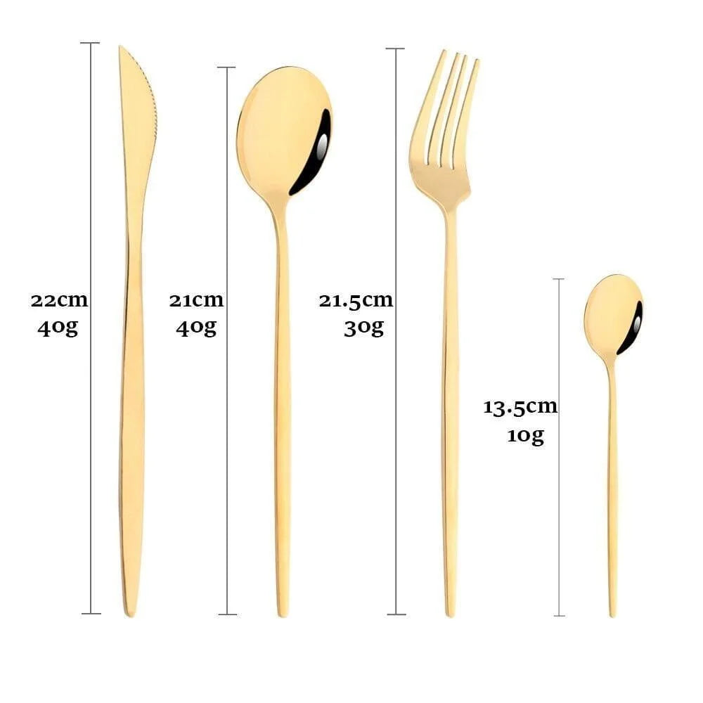 24-Piece Stainless Steel Cutlery Set with Monzzi Case