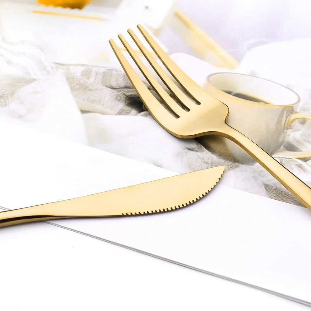 24-Piece Stainless Steel Cutlery Set with Monzzi Case