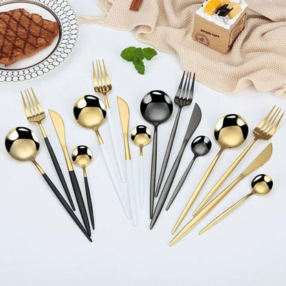 24-Piece Stainless Steel Cutlery Set with Monzzi Case