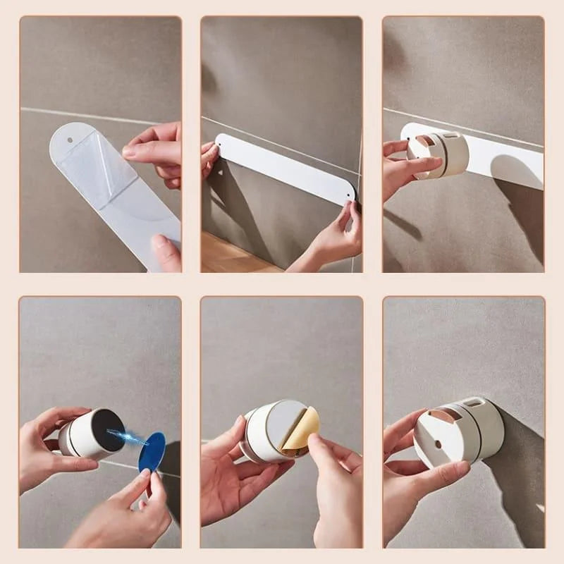 Monzzi Dispenser 6-Piece Magnetic Wall Spice Rack Set