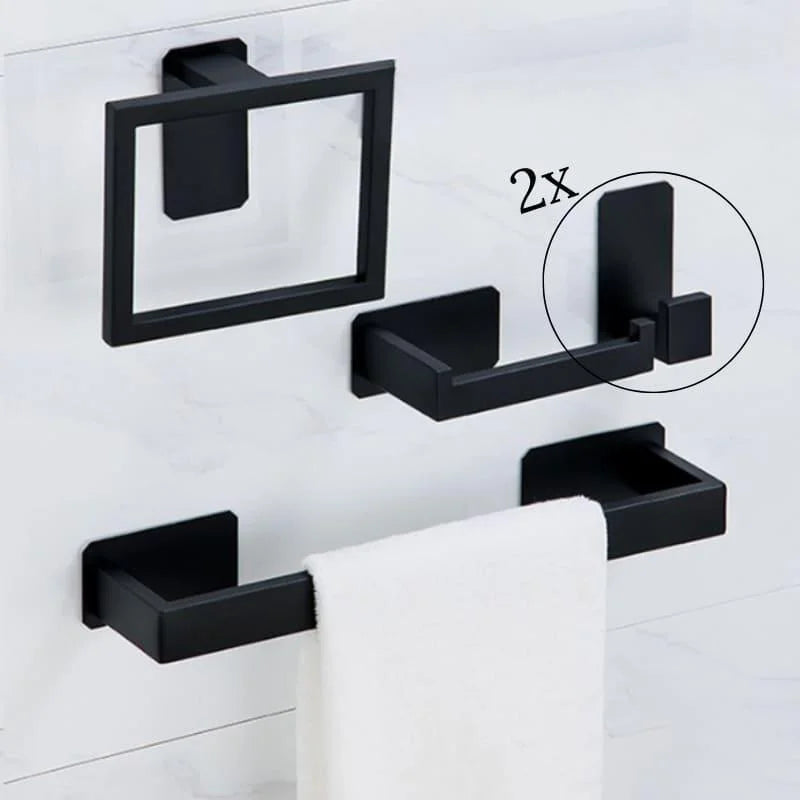 5-Piece Stainless Steel Bathroom Accessory Set with Monzzi Mounting