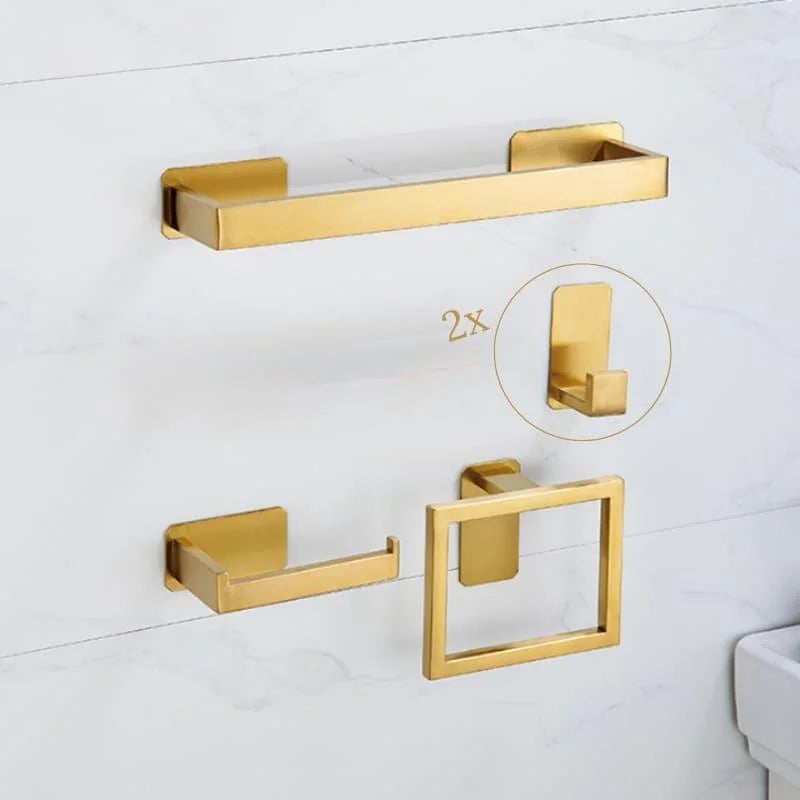 5-Piece Stainless Steel Bathroom Accessory Set with Monzzi Mounting System