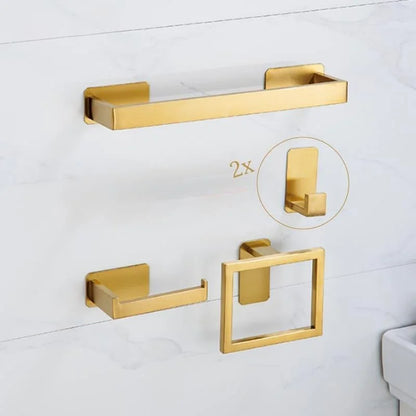 5-Piece Stainless Steel Bathroom Accessory Set with Monzzi Mounting System