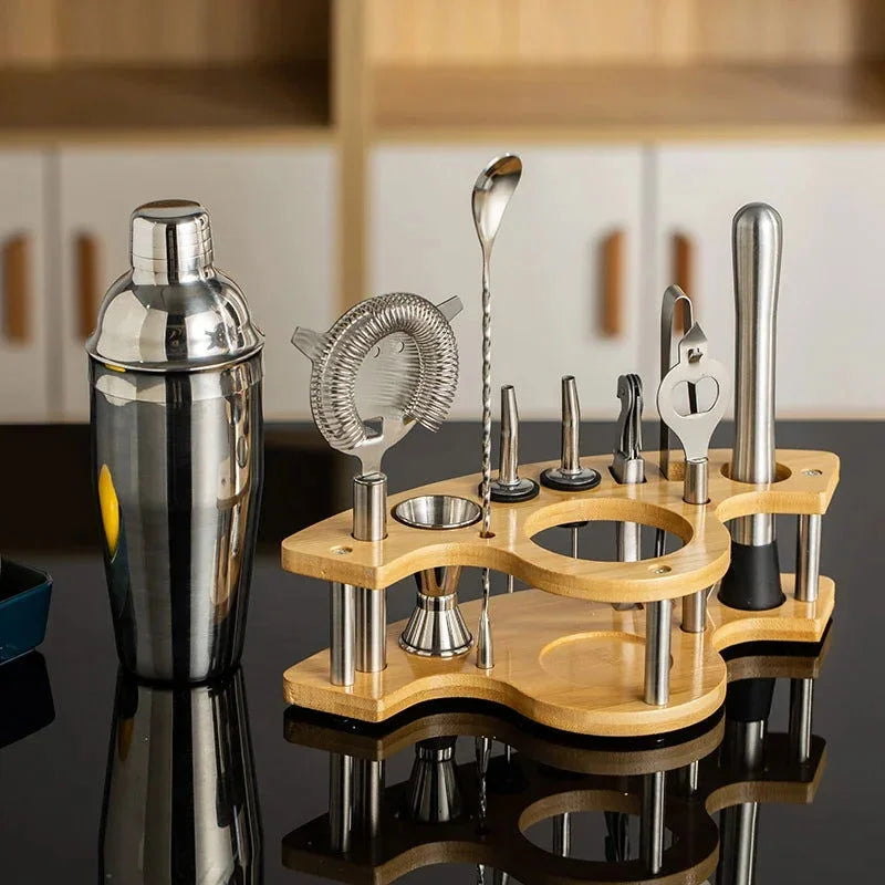 Stainless Steel Cocktail Shaker Set with Bartending Tools