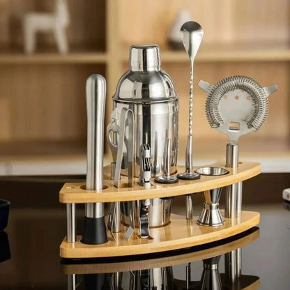 Stainless Steel Cocktail Shaker Set with Bartending Tools
