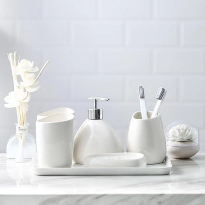 6-Piece Ceramic Bathroom Set for Lavabo Monzzi