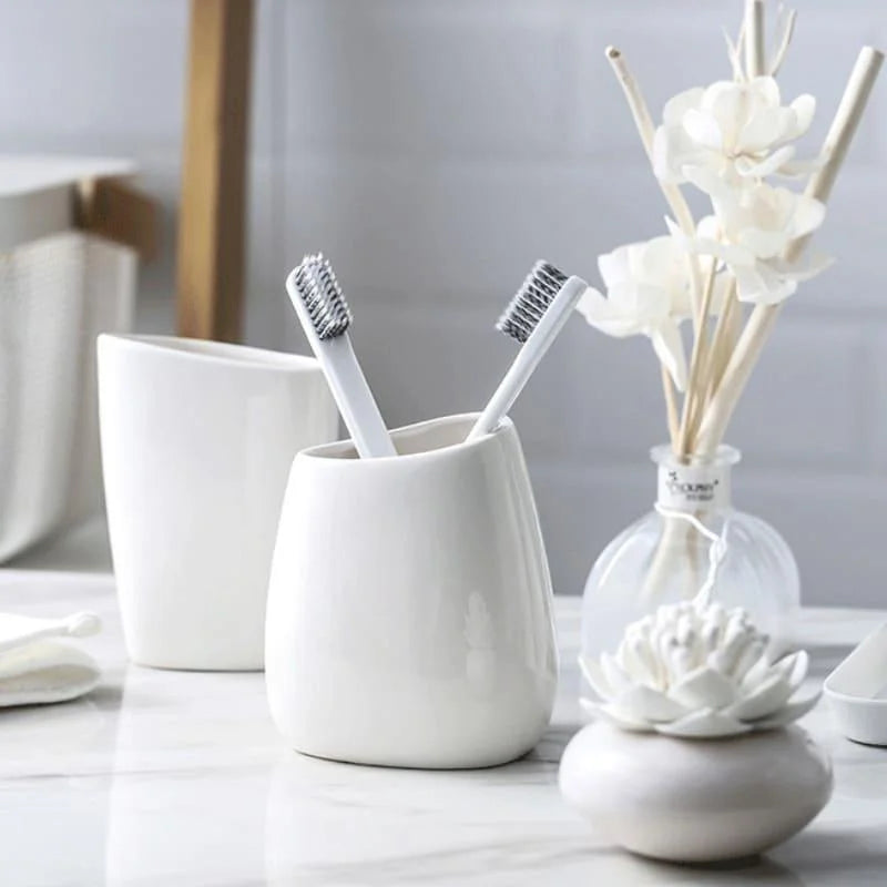 6-Piece Ceramic Bathroom Set for Lavabo Monzzi