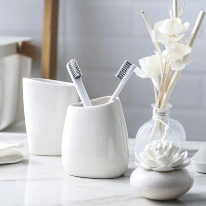 6-Piece Ceramic Bathroom Set for Lavabo Monzzi