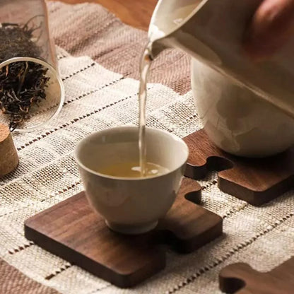 Wooden Nogueira Monzzi Pot Rest and Coaster Collection