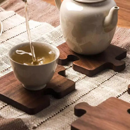 Wooden Nogueira Monzzi Pot Rest and Coaster Collection
