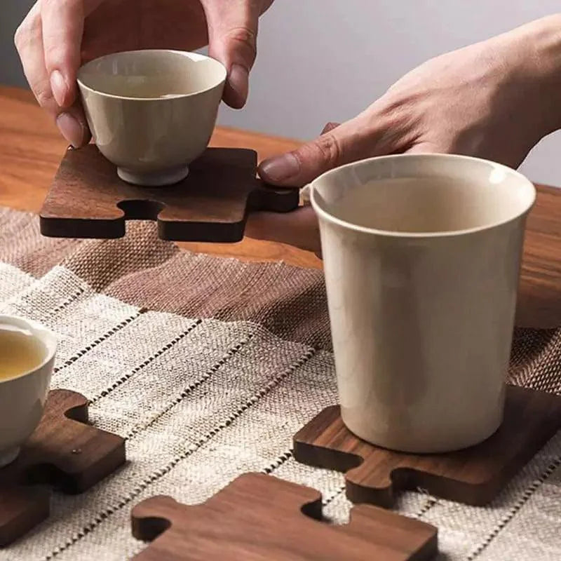 Wooden Nogueira Monzzi Pot Rest and Coaster Collection