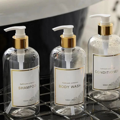 Monzzi 3-Piece Bathroom Liquid Soap Dispenser Set