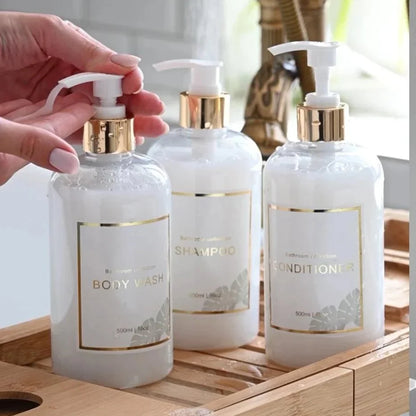 Monzzi Bathroom 3-Piece Liquid Soap Dispenser Set