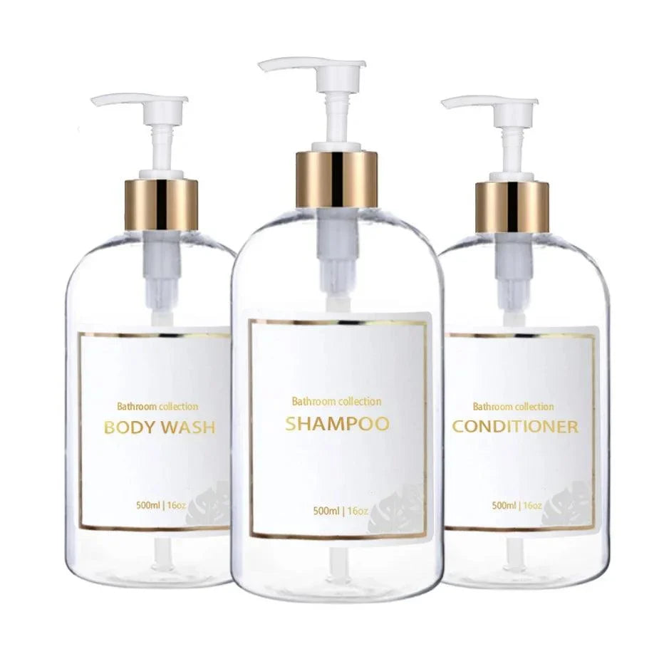 Monzzi 3-Piece Bathroom Liquid Soap Dispenser Set