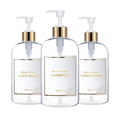 Monzzi 3-Piece Bathroom Liquid Soap Dispenser Set