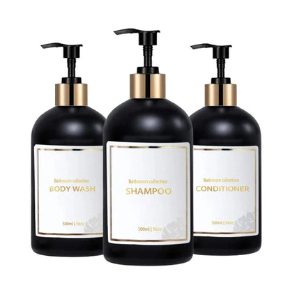 Monzzi 3-Piece Bathroom Liquid Soap Dispenser Set