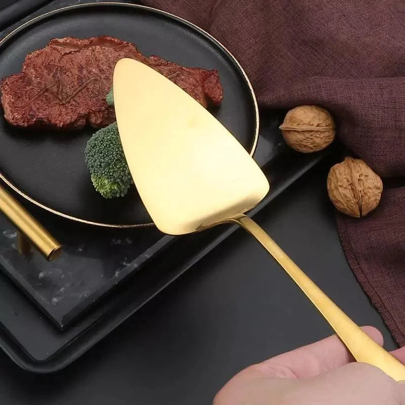 Monzzi 6-Piece Gold Stainless Steel Kitchen Utensils Set