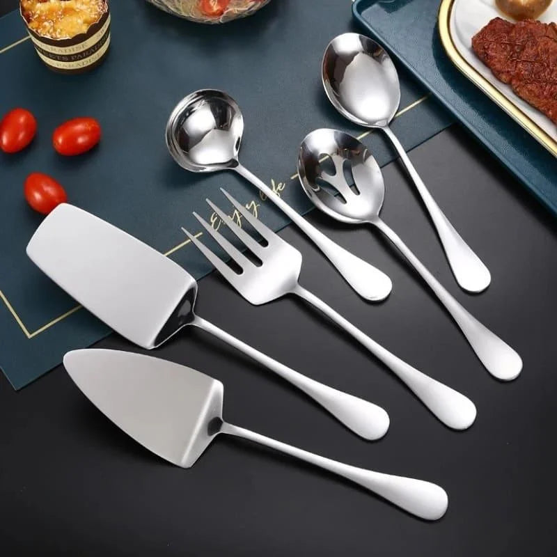 Monzzi 6-Piece Gold Stainless Steel Kitchen Utensils Set