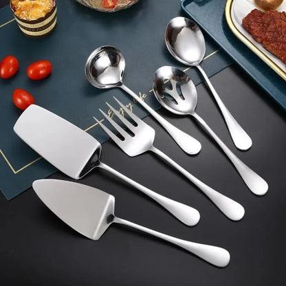 Monzzi 6-Piece Gold Stainless Steel Kitchen Utensils Set