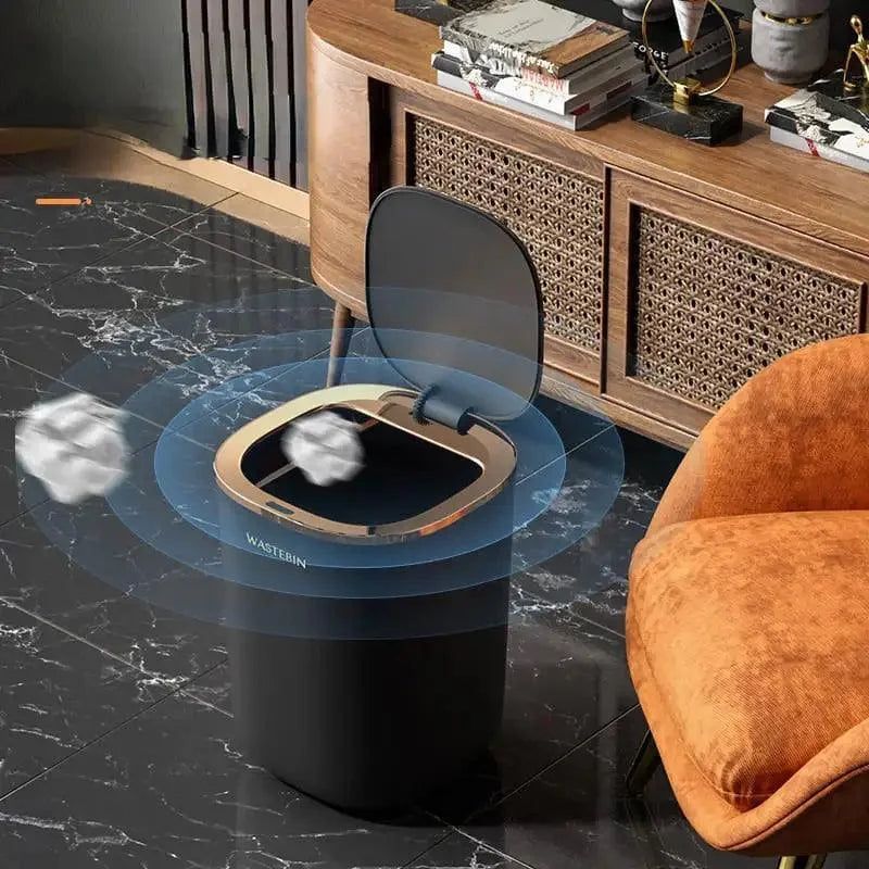 Monzzi 12L Automatic Sensor Trash Can for Bathroom and Kitchen