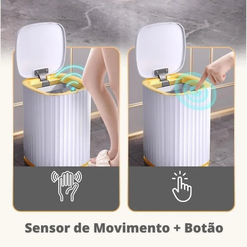 15L Sensor-Activated Automatic Trash Can for Bathroom and Kitchen by Monzzi