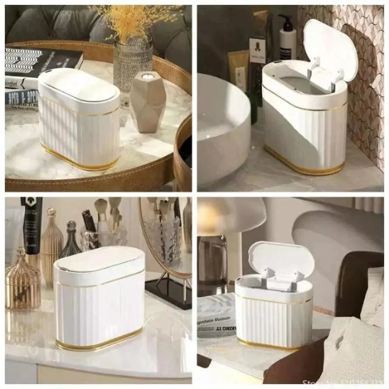 Monzzi Sensor-Activated Automatic Trash Can for Bathroom and Kitchen