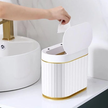 Monzzi Sensor-Activated Automatic Trash Can for Bathroom and Kitchen