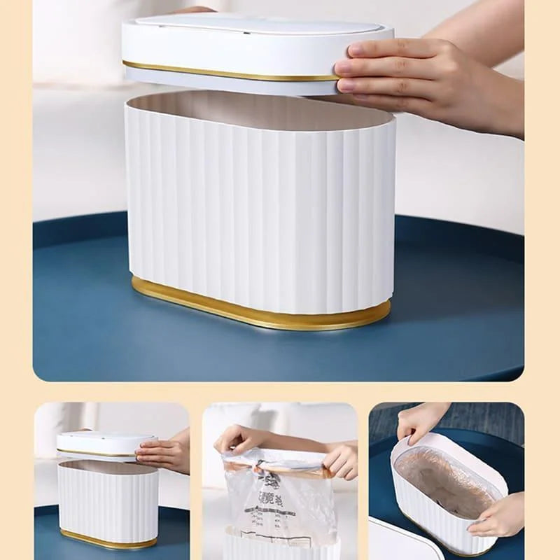 Monzzi Sensor-Activated Automatic Trash Can for Bathroom and Kitchen