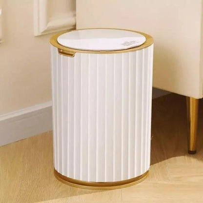 Monzzi 9L Automatic Round Trash Can with Sensor for Kitchen and Bathroom