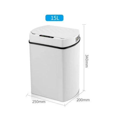 Monzzi 15L Smart Trash Can with Automatic Sensor for Kitchen and Bathroom