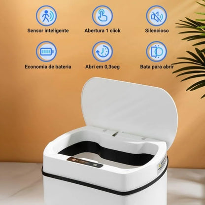 Monzzi 15L Smart Trash Can with Automatic Sensor for Kitchen and Bathroom