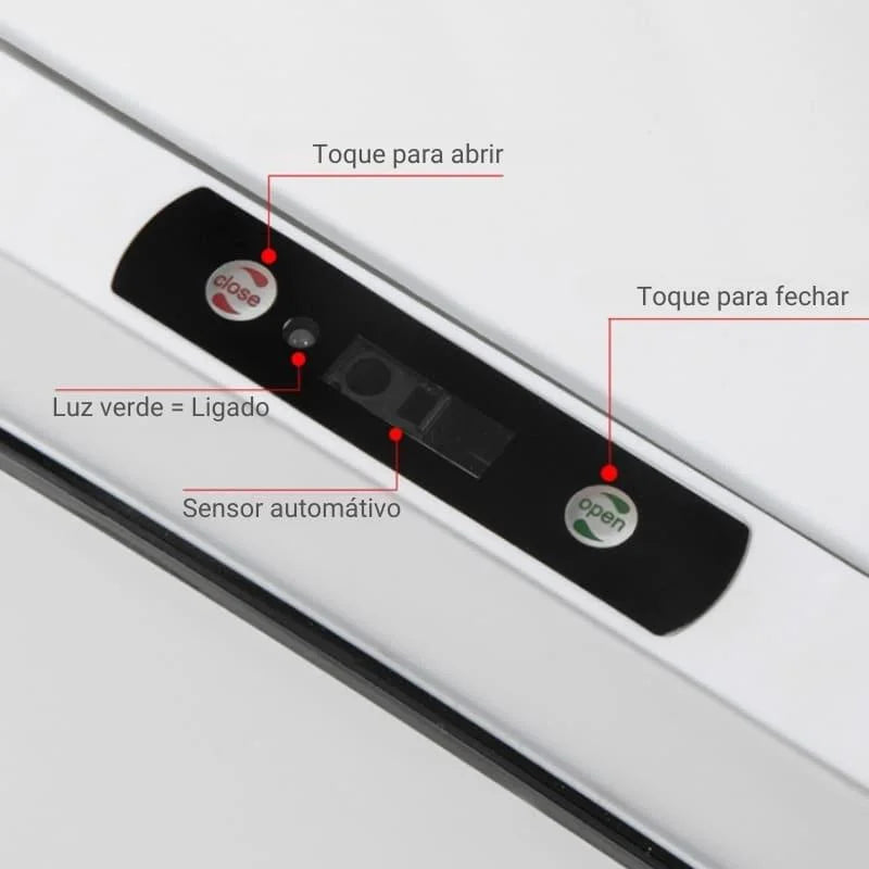 Monzzi 15L Smart Trash Can with Automatic Sensor for Kitchen and Bathroom