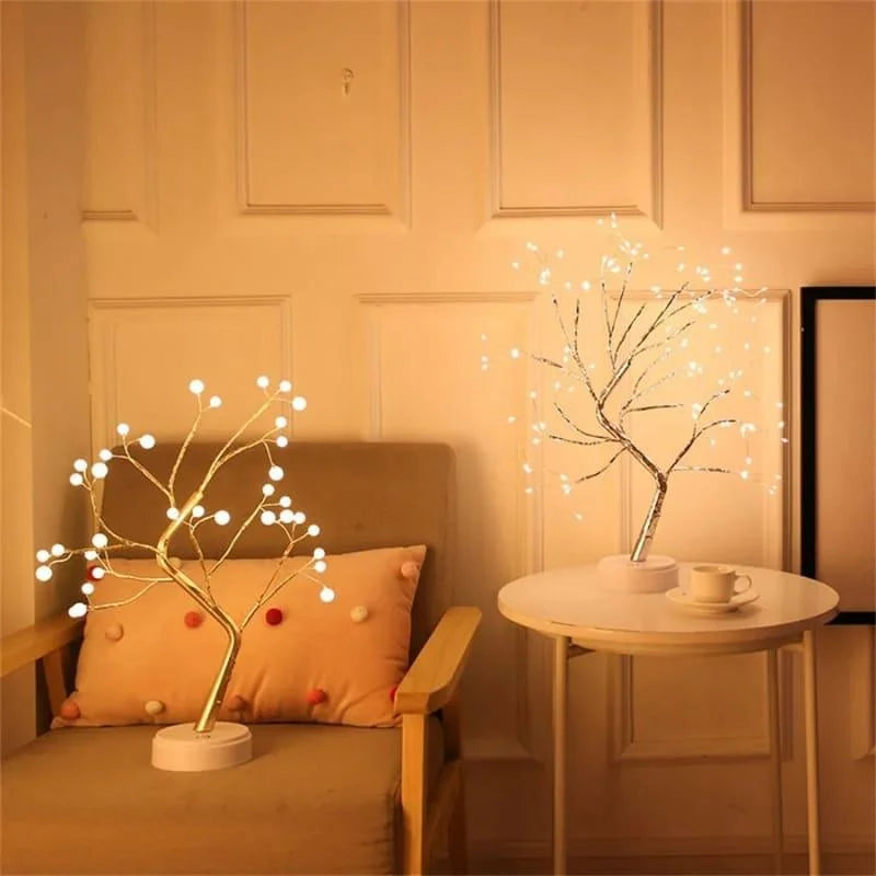 Charming LED Tree Lamp for Bedroom, Living Room, and Console Table Decor