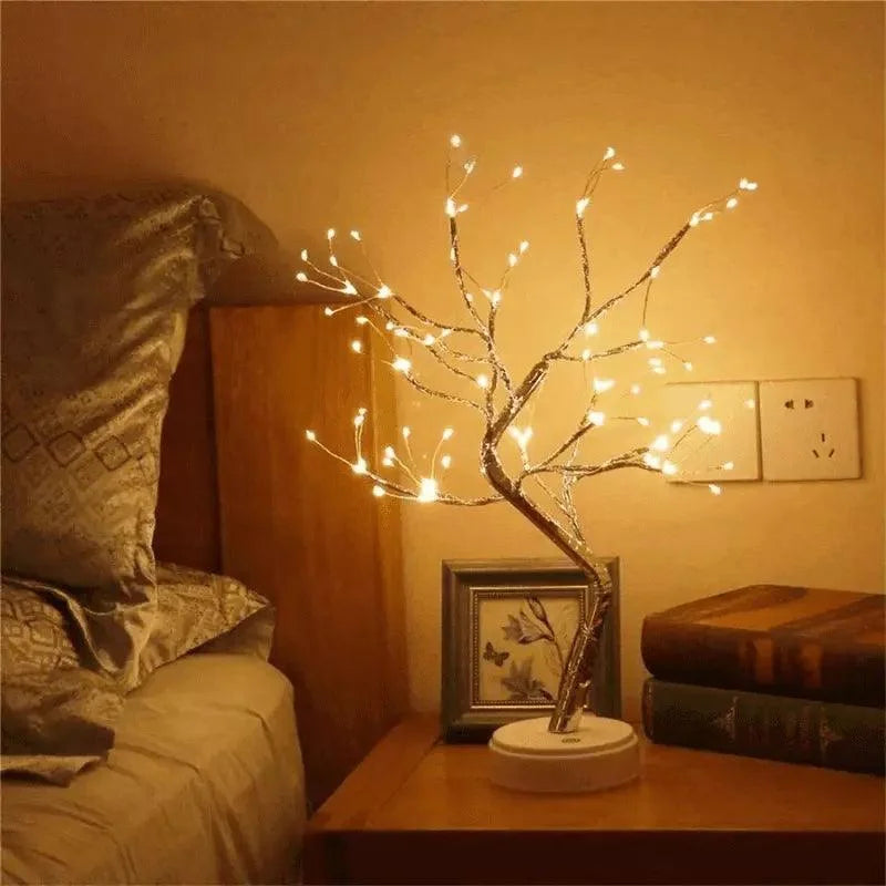 Charming LED Tree Lamp for Bedroom, Living Room, and Table Decor