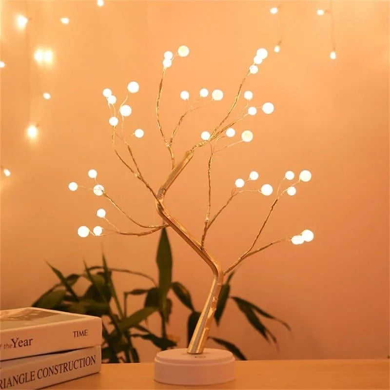 Charming LED Tree Lamp for Bedroom, Living Room, and Table Decor
