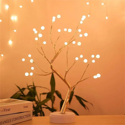 Charming LED Tree Lamp for Bedroom, Living Room, and Console Table Decor