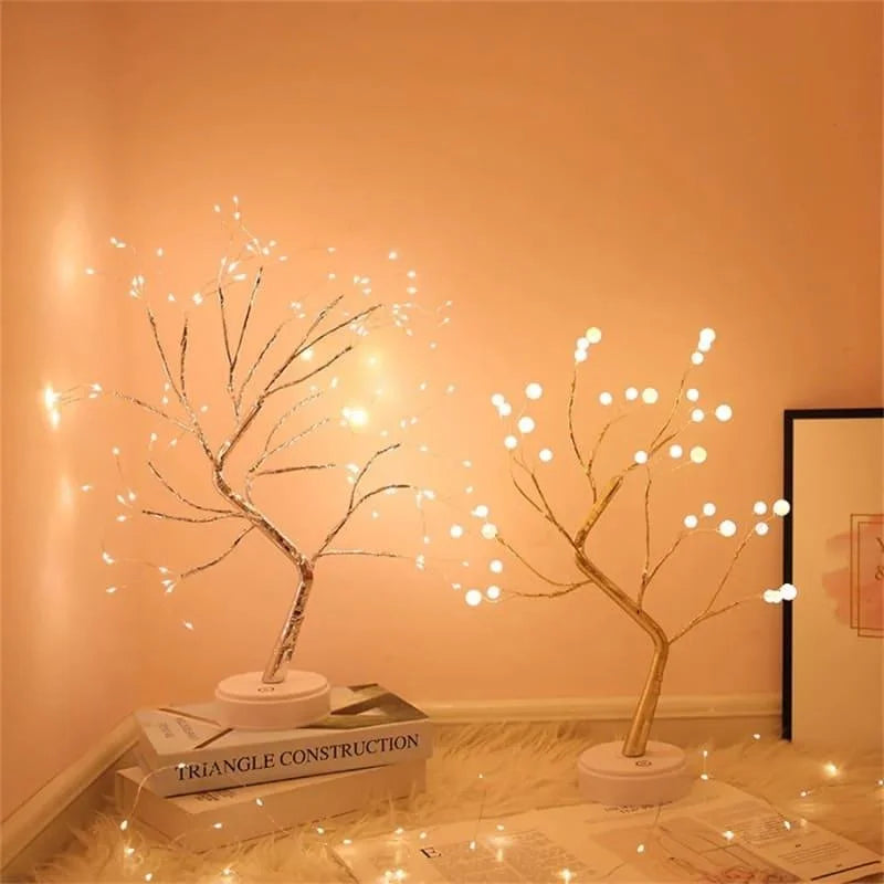 Charming LED Tree Lamp for Bedroom, Living Room, and Console Table Decor