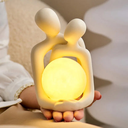 Norse-Inspired Couple Lamp for Bedroom and Living Room Décor