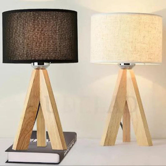 Monzzi Wooden Table Lamp for Bedroom and Office