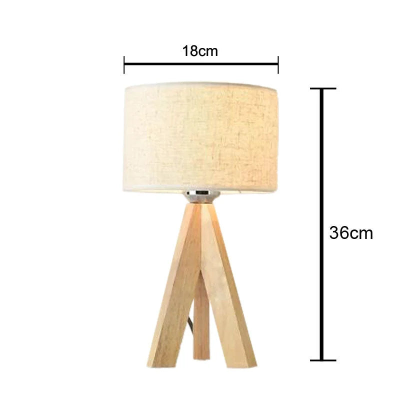 Monzzi Wooden Table Lamp for Bedroom and Office